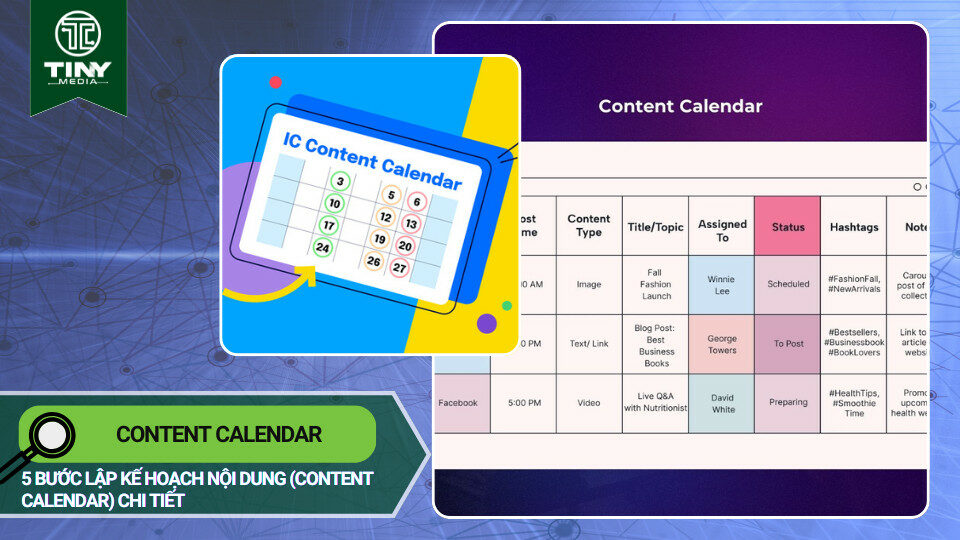 Content calendar