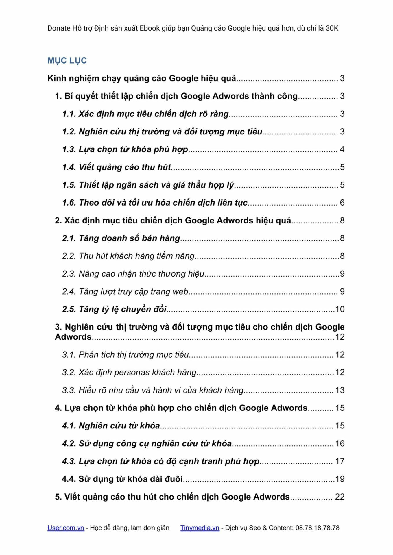 Ebook Tối Ưu Quảng Cáo Google Adwords - Ảnh 10