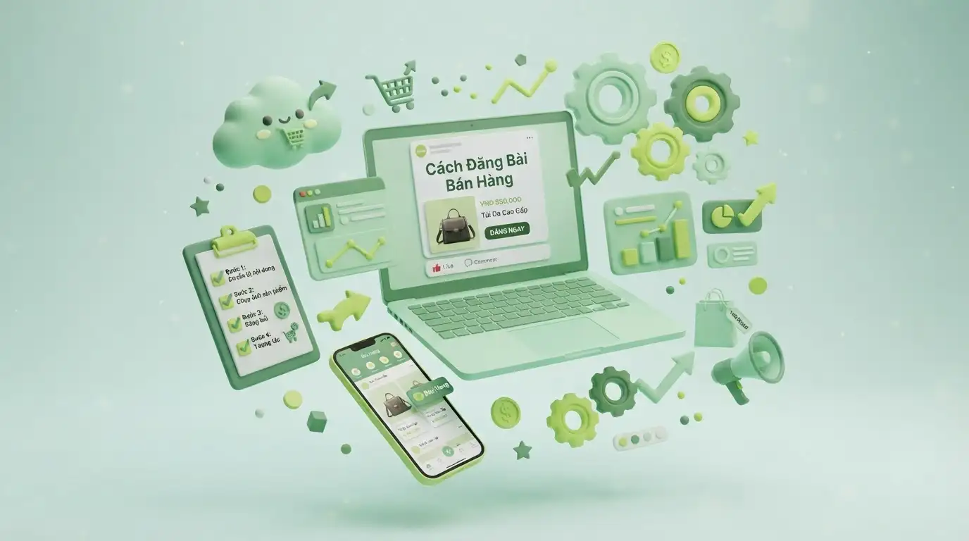 Quy trình thực hiện cách đăng bài bán hàng chuẩn chuyển đổi