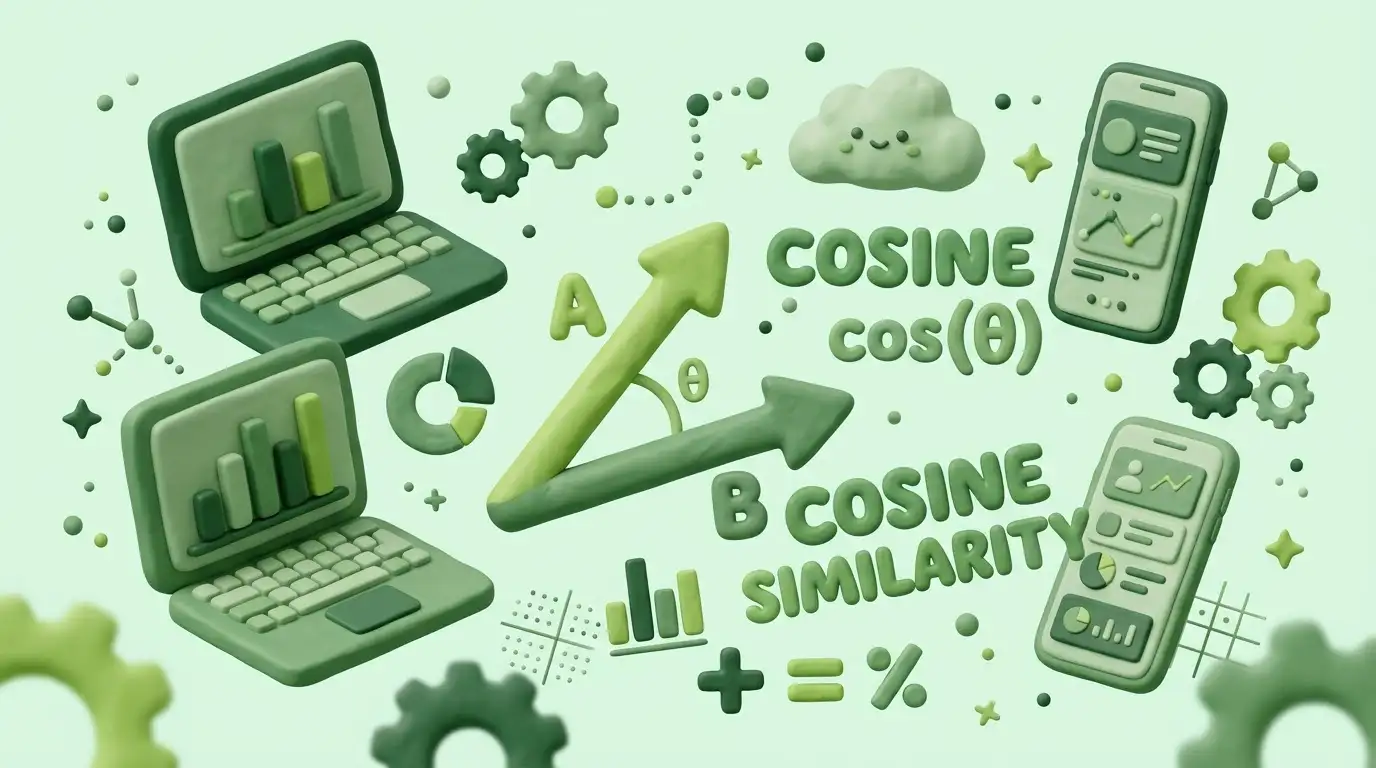 Thang đo giá trị Cosine Similarity từ âm 1 đến 1