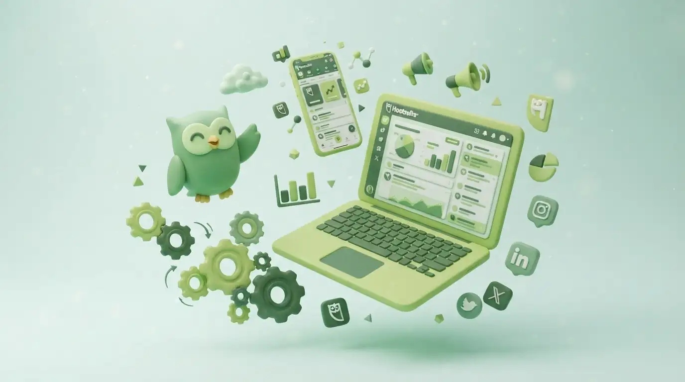 Giao diện lên lịch Hootsuite chuyên nghiệp