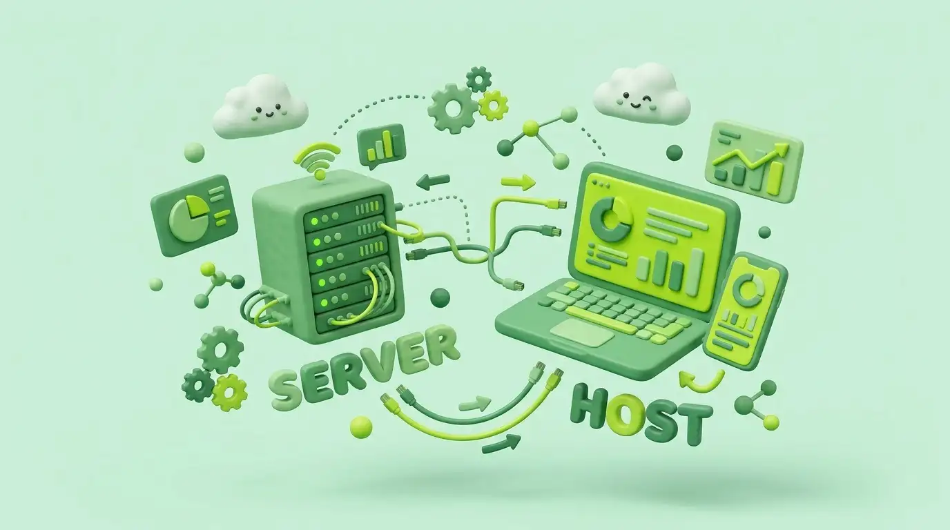 Thao tác cấu hình kỹ thuật chuyển dữ liệu từ Host sang Server an toàn
