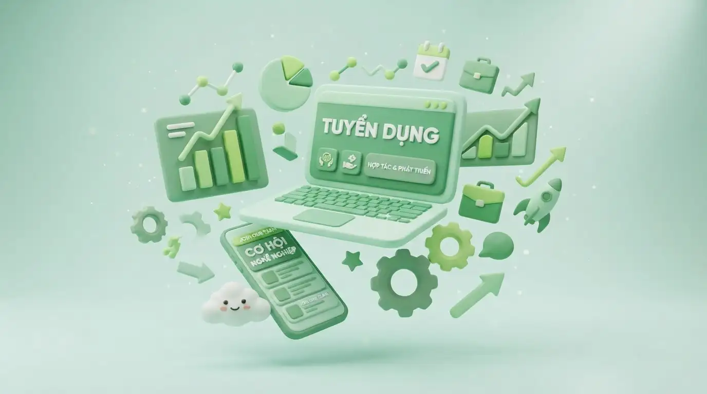 Mẫu content tuyển dụng trên mạng xã hội chuyên nghiệp